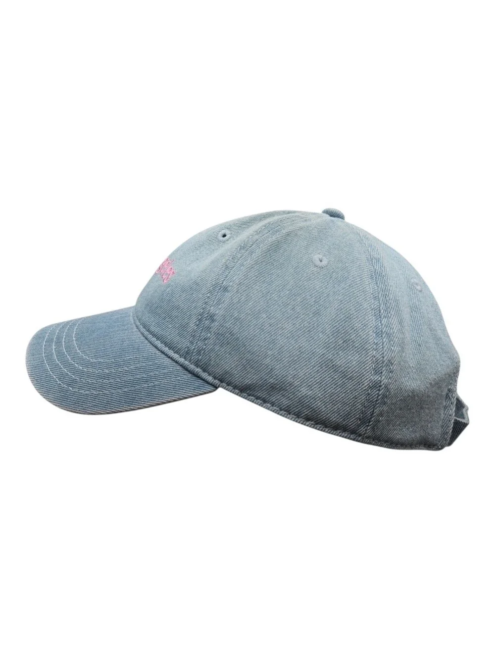 The Accessory Collective Womens Pink Embroidered Los Angeles Denim Hat